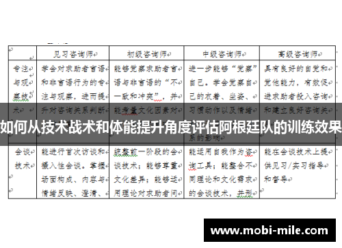 如何从技术战术和体能提升角度评估阿根廷队的训练效果