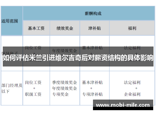 如何评估米兰引进维尔吉奇后对薪资结构的具体影响