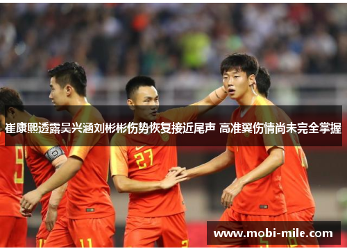 崔康熙透露吴兴涵刘彬彬伤势恢复接近尾声 高准翼伤情尚未完全掌握